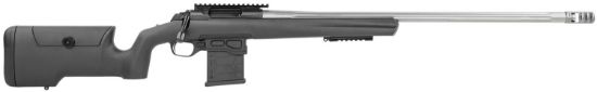 Picture of Browning 035560282 X-Bolt Target Max 6.5 Creedmoor 10+1 26" Satin Gray Bull/Fluted Barrel, Matte Blued Steel Receiver, Matte Black Fixed Max Adj Comb Stock, Right Hand 