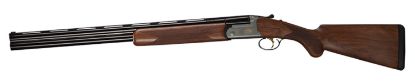 Picture of Bettinsoli Usa Bosl122822 Omega S Lite 12 Gauge Break Open 3" 2Rd 28" Blued 28" Vent Rib Barrel Stainless Engraved Stainless Receiver Walnut Wood Fixed Stock Ambidextrous Hand 
