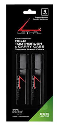 Picture of Lethal 9584671 Prepasted Field Toothbrush Black 4.0" Long Includes Carry Case 