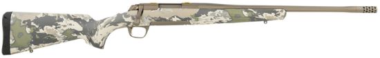 Picture of Browning 035559282 X-Bolt Speed Sr 6.5 Creedmoor 4+1 18" Match Grade Fluted Barrel With Radial Muzzle Brake, Smoked Bronze Cerakote, Ovix Camo Synthetic Stock, Suppressor & Optics Ready 