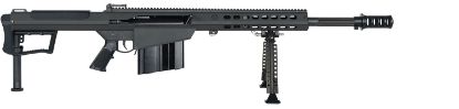 Picture of Barrett 18216 M107a1 50 Bmg 10+1 20" Chrome-Lined Fluted Barrel, Four Port Cylindrical Muzzle Brake, Anodized Aluminum Receiver, A2 Polymer Grip, Optics Ready 