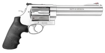 Picture of Smith & Wesson 13331 Model 350 350 Legend 7Rd 7.50" Satin Stainless/Finger Grooved Black Polymer Grip 