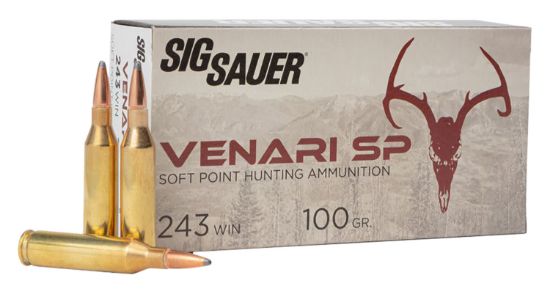 Picture of Sig Sauer V243sp10020 Venari 243 Win 100 Gr Soft Point 20 Per Box/ 10 Case 