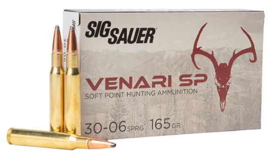 Picture of Sig Sauer V3006sp16520 Venari 30-06 Springfield 165 Gr Soft Point 20 Per Box/ 10 Case 