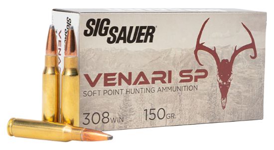 Picture of Sig Sauer V308sp15020 Venari 308 Win 150 Gr Soft Point 20 Per Box/ 10 Case 