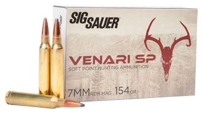 Picture of Sig Sauer V7mmsp15420 Venari 7Mm Rem Mag 154 Gr Soft Point 20 Per Box/ 10 Case 