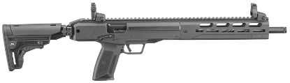 Picture of Ruger 19302 Lc Carbine 5.7X28mm 10+1 16.25" Nitride Fluted Barrel, Black Hard Coat Anodized Finish, M-Lok Handguard, Oem Flip Up Sights, Synthetic Folding Adjustable Stock, Black Polymer Grip 