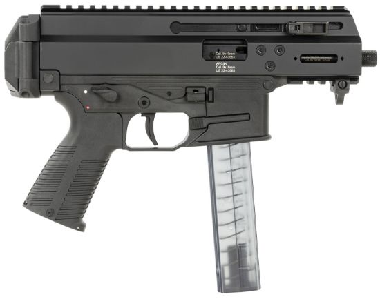 Picture of B&T Firearms 36045 Apc9k Pro 9Mm Luger 30+1 4.30" Black Threaded Barrel, M-Lok Handguard, Black Hard Coat Anodized Aluminum Picatinny Rail Receiver, Black Polymer Grips, Ambidextrous 