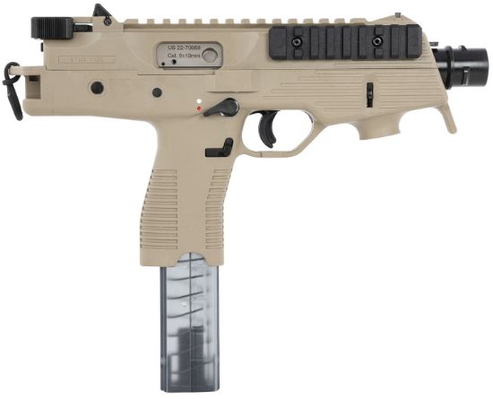 Picture of B&T Firearms 30105Nusct Tp9 9Mm Luger 30+1 5.10", Coyote Tan, Polymer Frame/Grip, No Brace, Iron Sights 