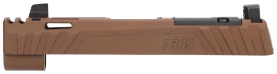 Picture of Sig Sauer 8901048 P365 Sig P365 P365xl P365x 9Mm Luger Nitride Coyote Brown Stainless Steel Optic Ready Integrated Compensator Slide Xray3 Suppressor Sights Compatible With Romeozero Romeozero Elite 