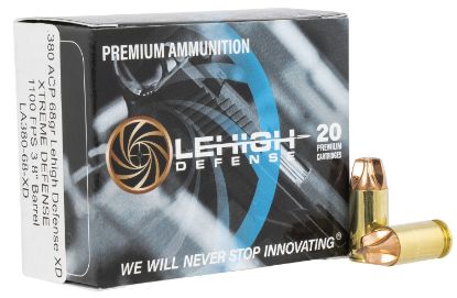 Picture of Lehigh Defense La38068xd Xtreme Defense Home Defense 380 Acp 68 Gr Lehigh Defense Xd Fmt 20 Per Box/ 10 Case 