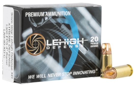 Picture of Lehigh Defense La990xdc Xtreme Defense Home Defense 9Mm Luger 90 Gr Lehigh Defense Xd Fmt 20 Per Box/ 10 Case 