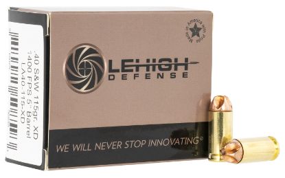 Picture of Lehigh Defense La40115xd Xtreme Defense 40 S&W 115 Gr Lehigh Defense Xd Fmt 20 Per Box/ 10 Case 