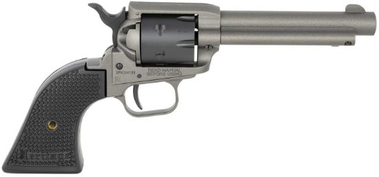 Picture of Heritage Mfg Rr22c4 Rough Rider 22 Lr 6 Shot 4.75" Tungsten Gray Cerakote Steel Barrel & Frame, Black Satin Cylinder & Textured Polymer Grips 