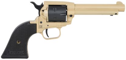 Picture of Heritage Mfg Srr22v4 Rough Rider 22 Lr 6 Shot 4.75" Sabre Sand Cerakote Steel Barrel, Sabre Sand Cerakote Steel Frame, Black Satin Cylinder, Black Polymer Grip, Hammer/Thumb Safety, Exposed Hammer 