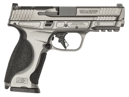 Picture of Smith & Wesson 13194 M&P M2.0 Optic Ready 9Mm Luger 17+1 (3) 4.25", Tungsten Gray, Aluminum Frame With Picatinny Rail, Optic Cut Slide, Interchangeable Backstrap Grip, Ambi Controls 