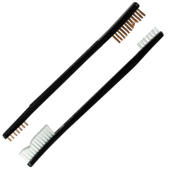 Picture of Kleenbore Ut-Combo Double End Brush Combo Set Bronze/Nylon Bristles 2 Pack 