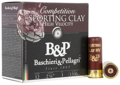 Picture of B&P 12B1sch8 Sporting Clays High Velocity 12 Gauge 2.75" 1 Oz 8 Shot 25 Per Box/ 10 Case 