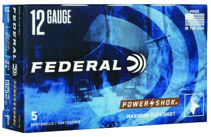 Picture of Federal F1271b Power-Shok Max Buck 12 Gauge 2.75" 1 Buck Shot 5 Per Box/ 50 Case 