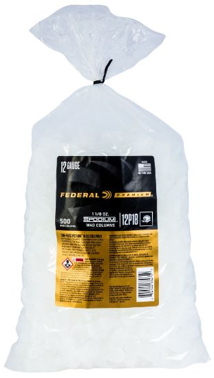 Picture of Federal 12P18 Podium Wad Premium 12 Gauge 1 1/8 Oz White Plastic 500/ 10 