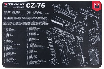 Picture of Tekmat Tekr17cz75 Cz 75 Cleaning Mat Cz-75 Parts Diagram 11" X 17" 