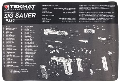 Picture of Tekmat Tekr17sigp226 Sig Sauer P226 Cleaning Mat Sig P226 Parts Diagram 11" X 17" 