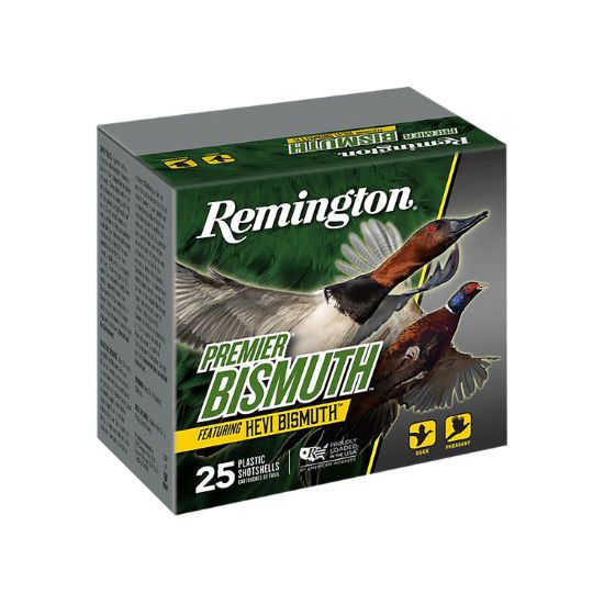 Picture of Remington Ammunition R20501 Premier Bismuth 12 Gauge 3" 1 3/8 Oz 5 Shot 25 Per Box/ 10 Cs 