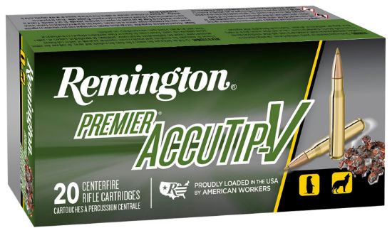 Picture of Remington Ammunition 21202 Premier Accutip-V 224 Valkyrie 60 Gr Accutip V Boat Tail 20 Per Box/ 10 Case 