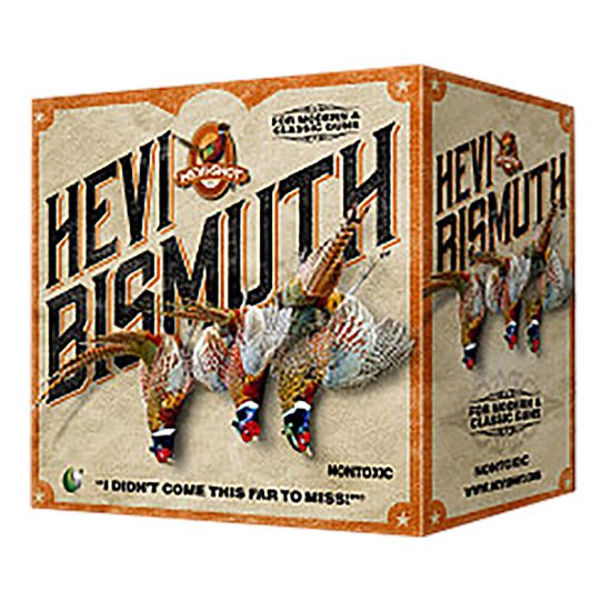 Picture of Hevi-Shot Hs17713 Hevi-Bismuth Upland 20 Gauge 2.75" 1 Oz Bismuth 3 Shot 25 Per Box/ 10 Case 