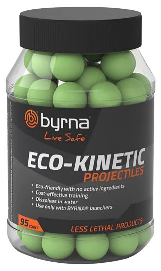Picture of Byrna Technologies Rb68403 Eco-Kinetic 95Ct Green Water Soluble Projectile, Compatible With Byrna Launchers 