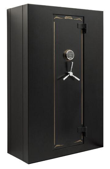 Picture of Snapsafe 75011 Modular Safe Super Titan Access Code/Key Entry Black 9 Gauge Steel Holds 24+ Long Guns 