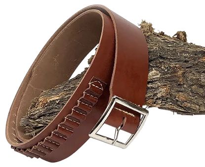 Picture of Hunter Company 0145L Cartridge Belt Antique Brown Leather 45 Cal Capacity 25Rd Ambidextrous Hand 