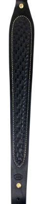 Picture of Hunter Company 027-138-01 Cobra Black Leather/Suede With Basket Weave Design For Rifle 