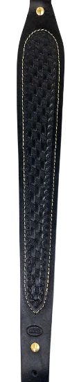 Picture of Hunter Company 027-138-01 Cobra Black Leather/Suede With Basket Weave Design For Rifle 