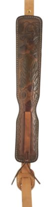 Picture of Hunter Company 27-025 Custom Brown Leather/Suede With Deer & Acorn Design For Rifle 