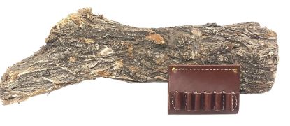 Picture of Hunter Company 0500 Cartridge Belt Slide Chestnut Tan Leather 50 Cal Capacity 6Rd Belt Slide Mount 2" Belt 