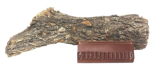 Picture of Hunter Company 0522 Cartridge Belt Slide Chestnut Tan Leather 22 Cal Capacity 12Rd Belt Slide Mount 2" Belt 