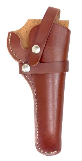 Picture of Hunter Company 1100-10 Belt Owb Size 10 Chestnut Tan Leather Belt Loop Fits Sa/Da Revolver Fits 6" Barrel Right Hand Compatible W/ Hunter Buscadero/Straight Cartridge Belts 