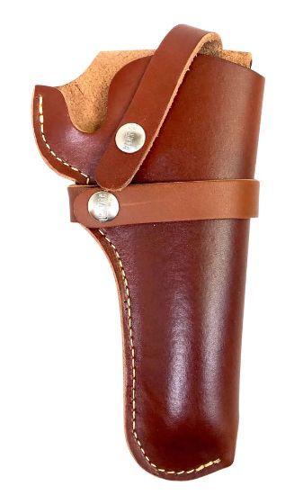 Picture of Hunter Company 1100-41 Belt Owb Size 41 Chestnut Tan Leather Belt Loop Fits Da Revolver Fits 4.63-6" Barrel Right Hand Compatible W/ Hunter Buscadero/Straight Cartridge Belts 