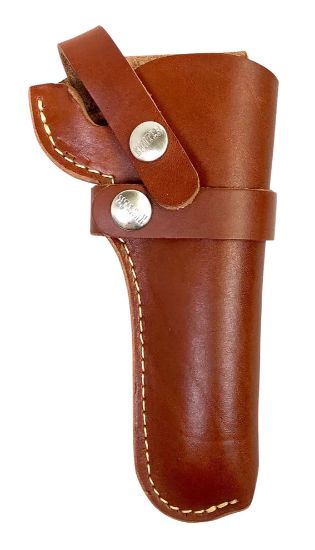 Picture of Hunter Company 1100-45 Belt Owb Size 45 Chestnut Tan Leather Belt Loop Fits Da Revolver Fits 4.50-5" Barrel Right Hand Compatible W/ Hunter Buscadero/Straight Cartridge Belts 