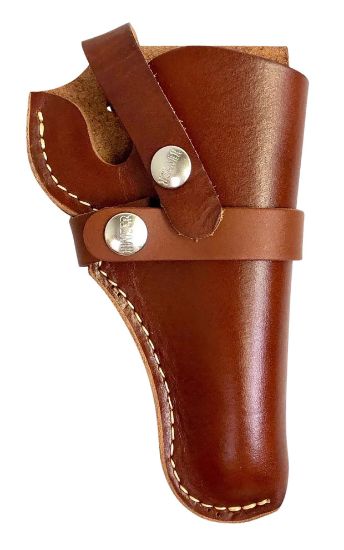 Picture of Hunter Company 1100-8 Belt Owb Size 8 Chestnut Tan Leather Belt Loop Fits Da Revolver Fits 2.75-4" Barrel Right Hand Compatible W/ Hunter Buscadero/Straight Cartridge Belts 