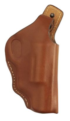 Picture of Hunter Company 1167 High Ride Owb Chestnut Tan Leather Belt Loop Fits Taurus Public Defender Fits 2" Barrel Right Hand 