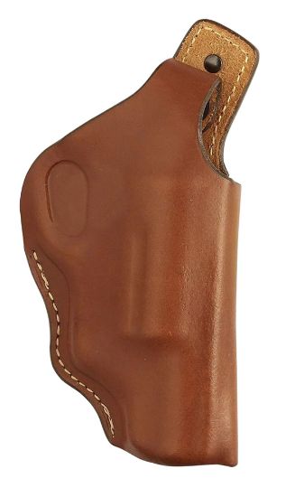 Picture of Hunter Company 1167 High Ride Owb Chestnut Tan Leather Belt Loop Fits Taurus Public Defender Fits 2" Barrel Right Hand 