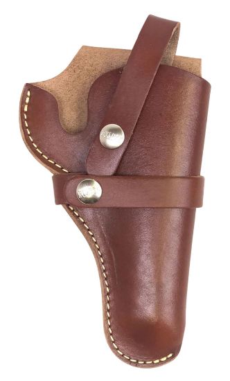 Picture of Hunter Company 1170 Belt Owb Size 11 Chestnut Tan Leather Belt Loop Fits Taurus Judge/Public Defender Fits 2-3" Barrel Right Hand Compatible W/ Hunter Buscadero/Straight Cartridge Belts 