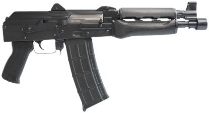 Picture of Zastava Arms Usa Zp85556pa Zpap85 5.56X45mm Nato 30+1 10" Black, Polymer Grip, Dark Wood Handgaurd, Stock Adapter, Muzzle Brake 