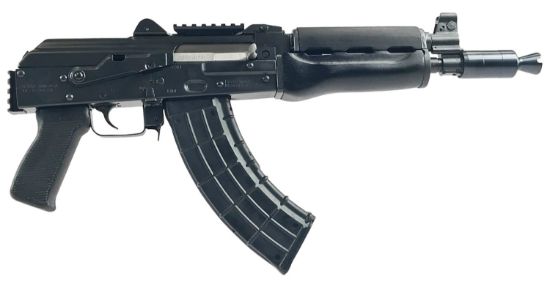Picture of Zastava Arms Usa Zp92762pam Zpap92 7.62X39mm 30+1 10" Black, Polymer Grip, Dark Wood Handgaurd, Stock Adapter, Muzzle Brake 