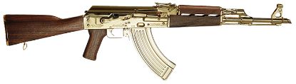 Picture of Zastava Arms Usa Zr7762wmgl Zpapm70 7.62X39mm 16.25" 30+1, 24K Gold Plated Barrel/Rec, Walnut Stock & Grip, Gold Mag Included 