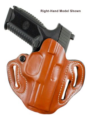 Picture of Desantis Gunhide 002Tb7wz0 Speed Scabbard Owb Tan Leather Belt Slide Fits Springfield Prodigy W/Wo Red Dot Fits 4.25" Barrel Left Hand 