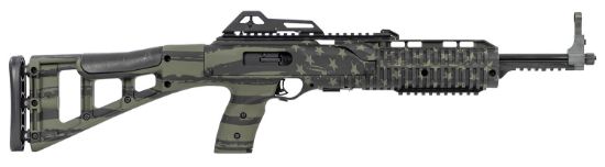 Picture of Hi-Point 995Tsflgod 995Ts Carbine 9Mm Luger 16.50" 10+1, Od Green American Flag, Skeletonized Stock, Adjustable Sights 