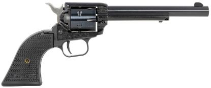 Picture of Heritage Mfg Rr22mb6pg Rough Rider 22 Lr/22 Wmr 6 Shot, 6.50" Black Steel Barrel, Black Cerakote Zinc Alloy Frame, Black Cerakote Cylinder, Black Polymer Grip, Hammer/Thumb Safety, Exposed Hammer 